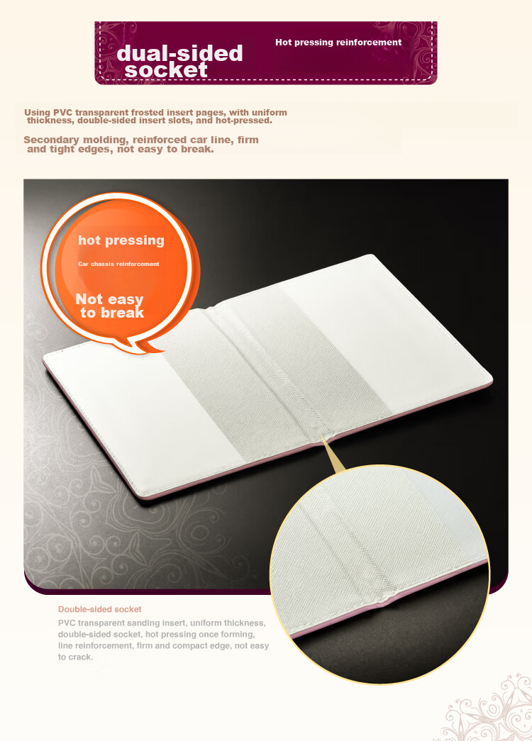 DSB Birth Certificate Protective Cover + Vaccination Record Book Cover, Baby Medical Document Outer Case (Set of 2), Thickened, Gold Color 9