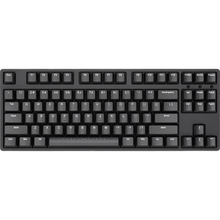 Ikbc W200 Wireless Keyboard, 87 Keys, Mechanical Keyboard for Office Typing with Good Feel, Cherry Keyboard for E-Sports Gaming, Black with Red Switches