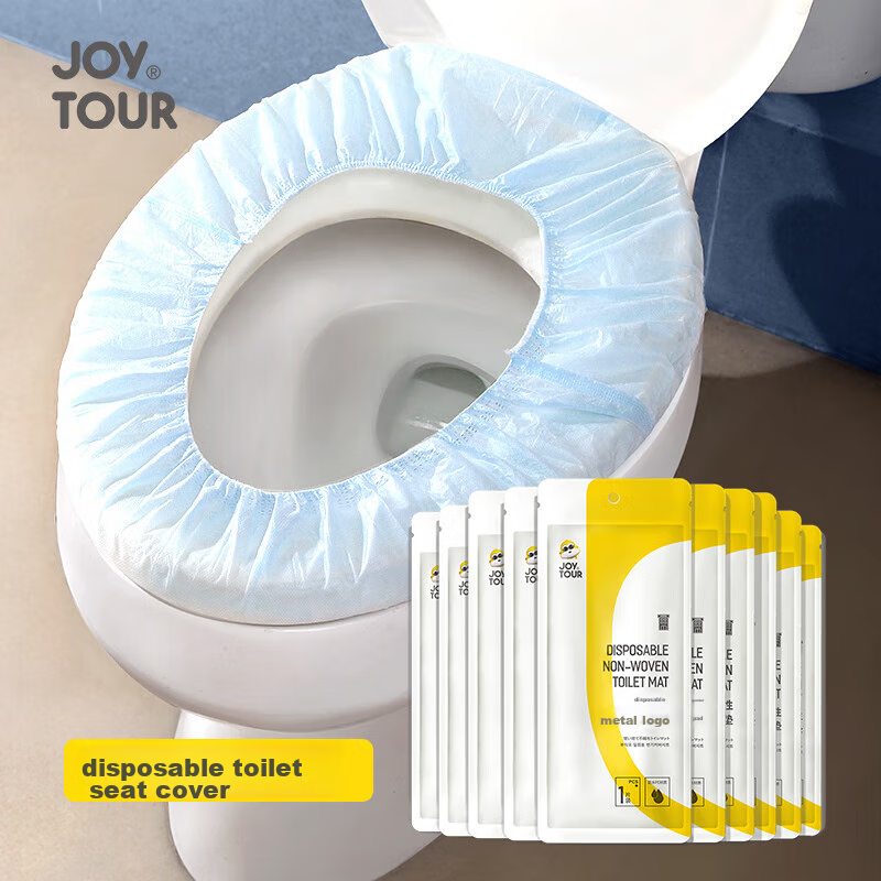 JOYTOUR Disposable Toilet Seat Covers, Antibacterial Maternity Seat Covers for Hotels And Travel, Non-Woven Fabric Seat Cover Set - Pack of 10