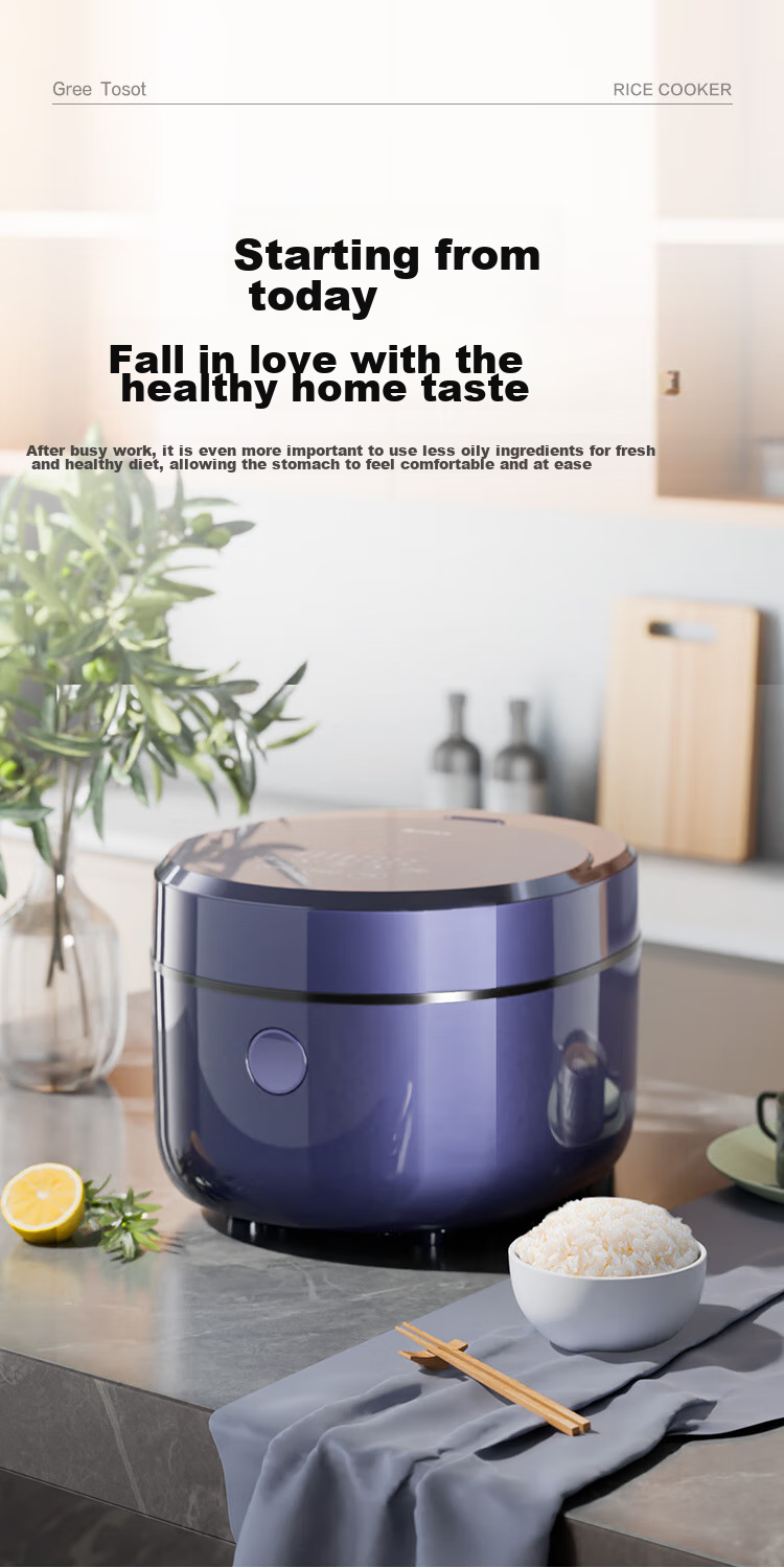 GREE Rice Cooker for Home Use, 2-3 People Capacity, Non-Coated 316L Stainless Steel Inner Pot, 3L Small Size, IH Heating, Multi-Functional Porridge And Firewood Rice Cooking, Model 3018C, Recommended by Dong Jie 13