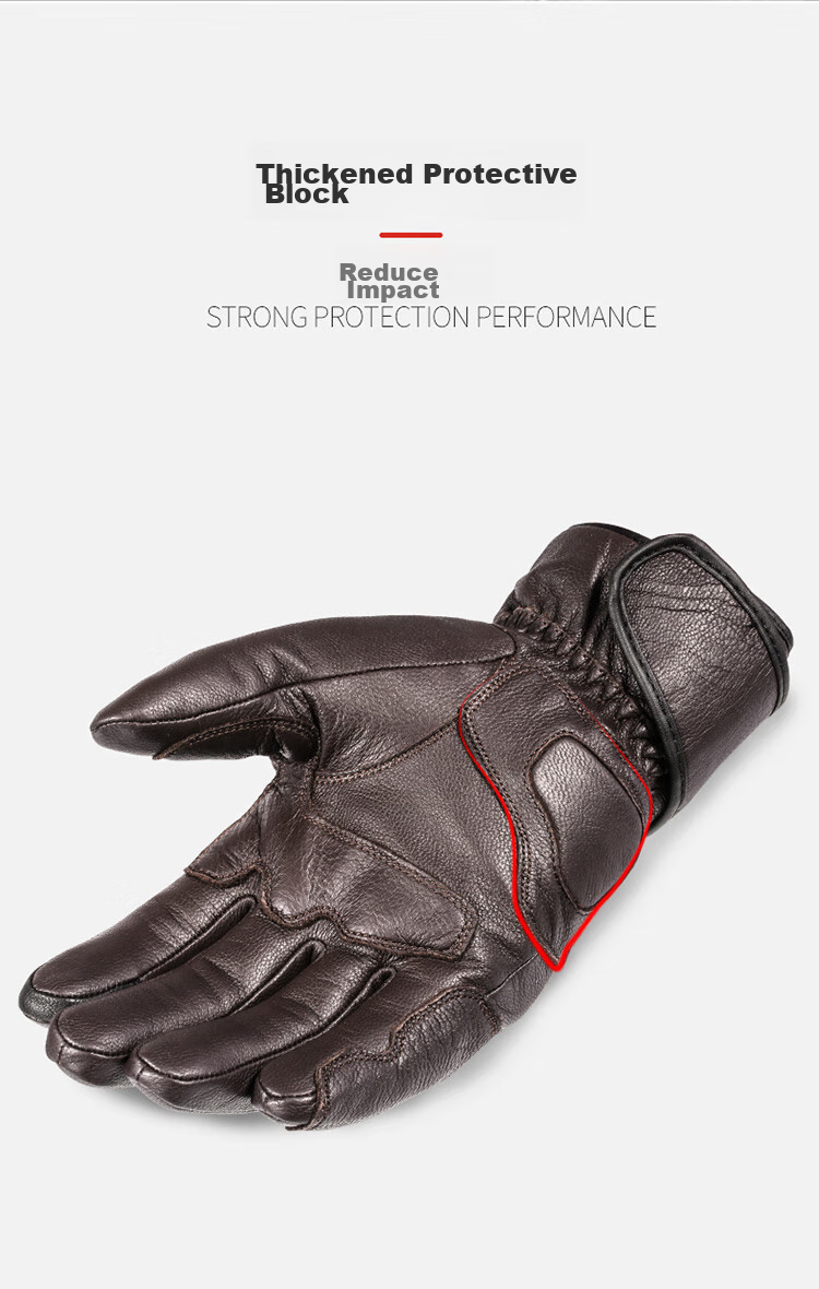 MOTOWOLF Motorcycle Gloves Riding Gloves Anti-Fall Genuine Sheepskin Summer Breathable Motorbike Off-Road Full Finger Unisex Four Seasons 9