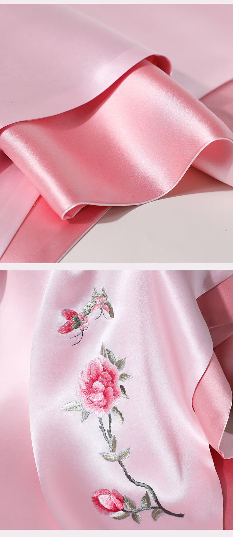 Hangsilu Suzhou Embroidery Silk Scarf for Women, Neck Protection Mulberry Silk Shawl, Birthday Gift for Wife Or Mother, High-End Practical Present 13