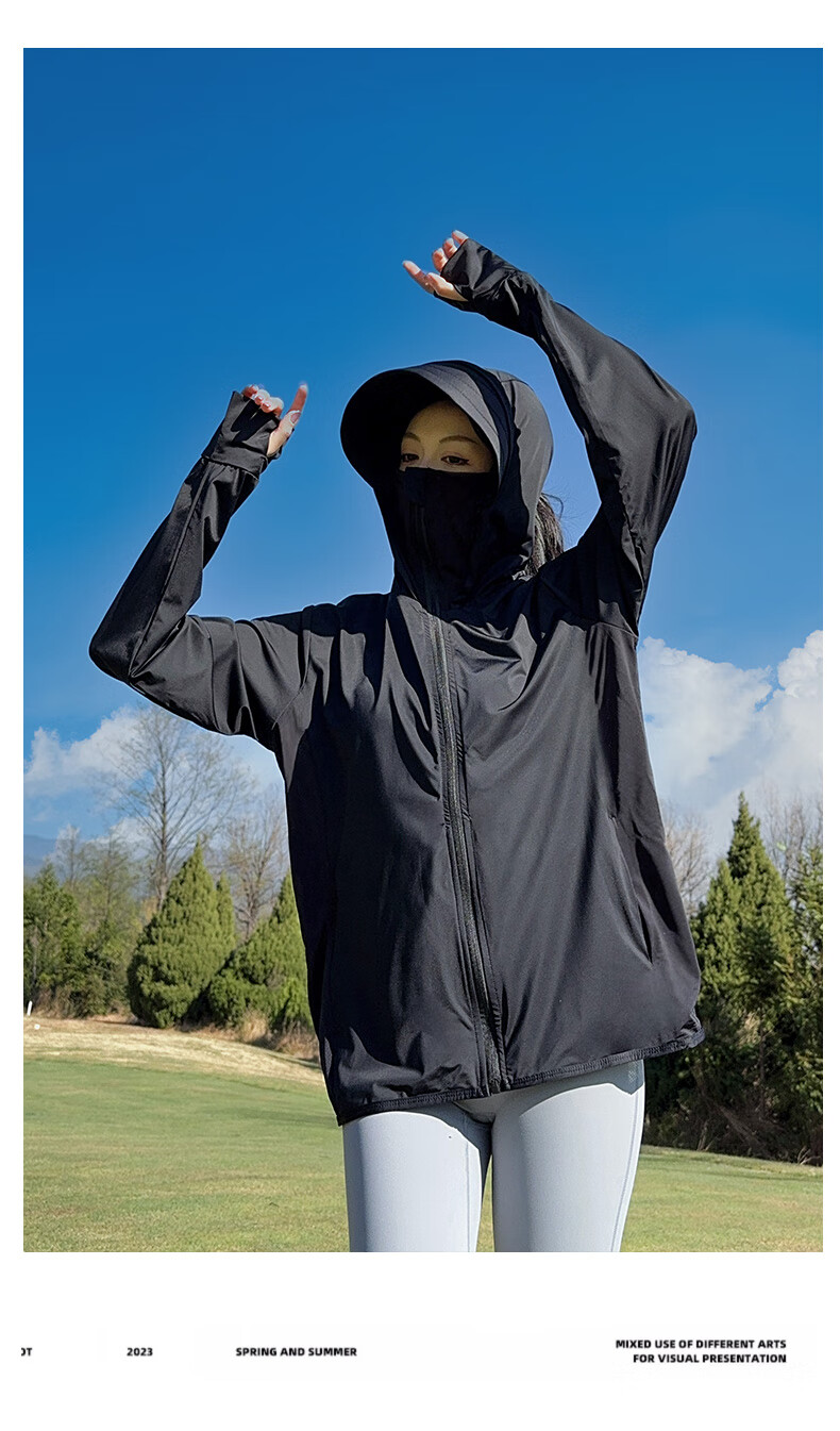 Langsha Sun Protection Clothing for Women, Summer Cool Ice Silk UV Protection Jacket, Breathable Quick-Dry Sports Outerwear 21
