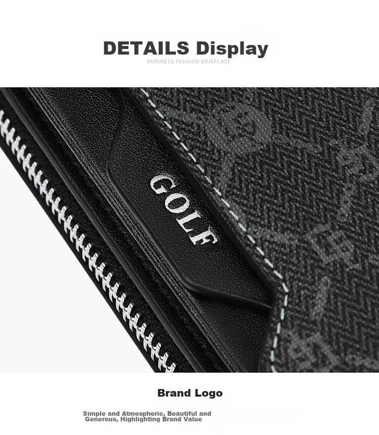 GOLF Men's Multi-Card Holder Clutch, Anti-Theft Wallet, Long Bifold Purse for Men's Driver's License And Cash 21