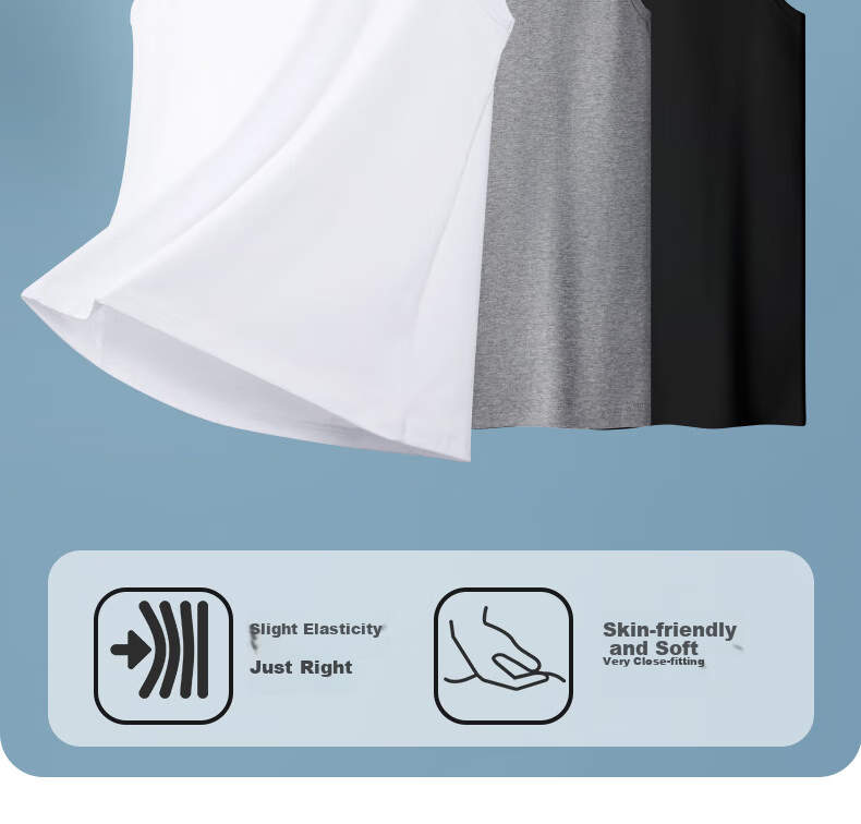 SEPTWOLVES Men's Sports Wide-Shoulder Tank Top, Casual Cotton-Modal Round Neck Versatile Athletic Undershirt for Home Wear 10