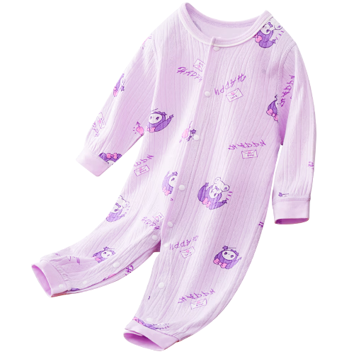 DEESHA Baby Romper, Newborn Spring And Summer Thin Onesie Bodysuit, Magic Princess (Purple), Size 90