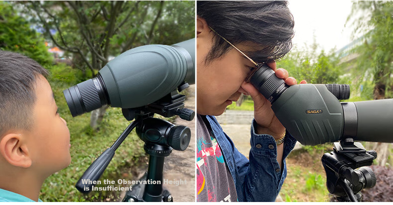 SAGA Professional Variable Zoom Birdwatching Telescope 20-60x High Power HD Spotting Scope Compatible with DSLR and Smartphone 22