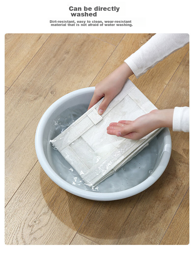 Youjialiangpin Clothes Storage Box, Pants Organizer, Wardrobe Clothing Organizer, Cotton And Linen Underwear Storage Basket, Miscellaneous Item Storage Container 5