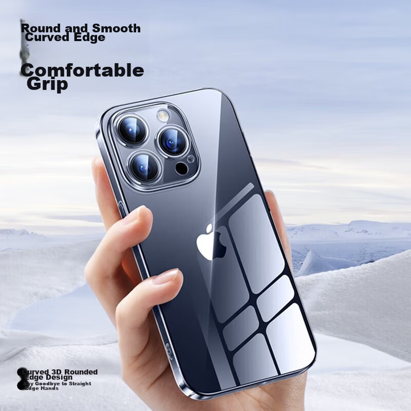 Чехол для iPhone 15 Pro Max ALittleFlower, ультратонкий, противоударный, мягкий, прозрачный, с полной защитой объектива, простой дизайн для мужчин и женщин