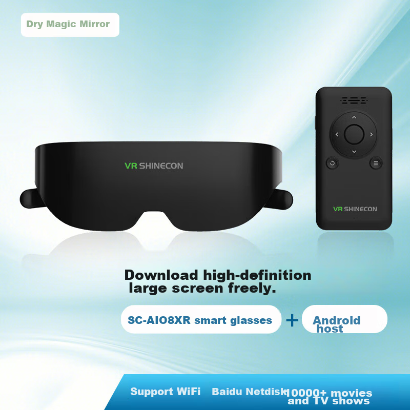 Умные очки XR VRSHINECON SC-AIO8, 1000-дюймовый гигантский экран, VR-гарнитура с высоким разрешением, 3D-дисплей