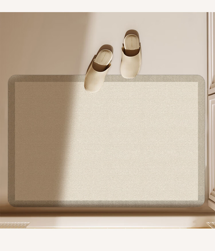 BULULOM Bathroom Entrance Non-Slip Mat, Absorbent Foot Mat, Quick-Drying Toilet Mat, Zhanxiang, 45*70cm 6