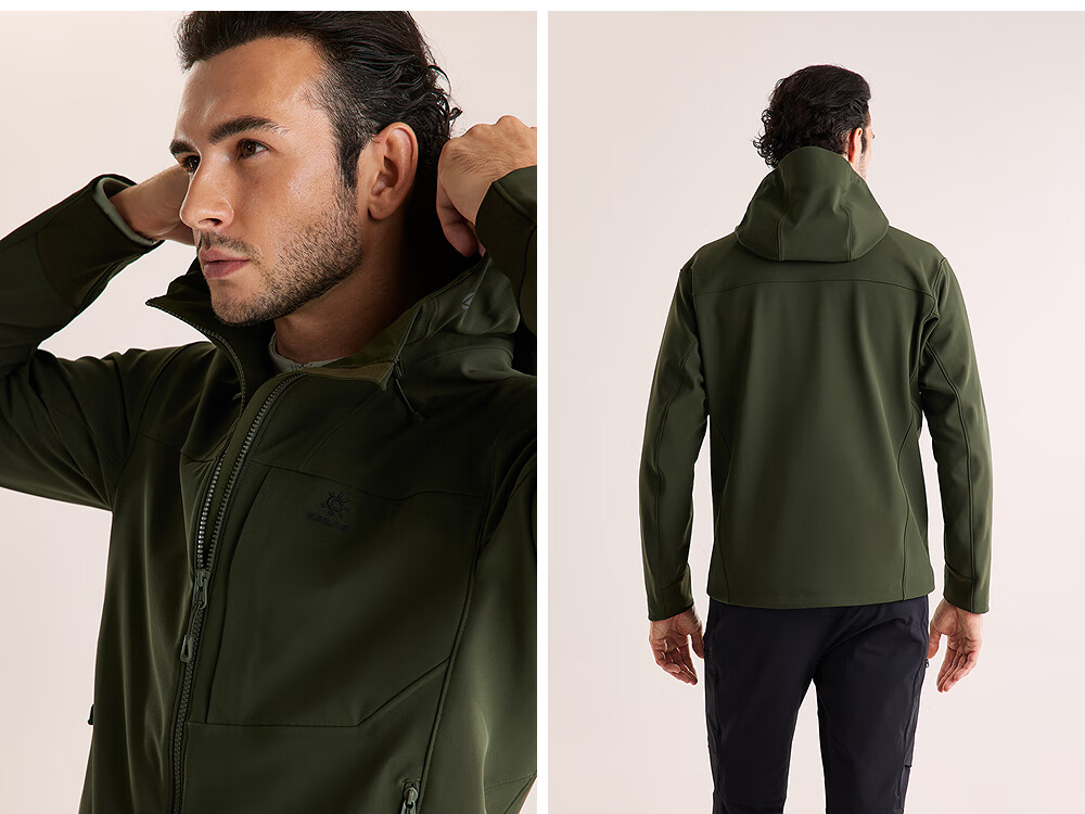 KAILAS M8 IC Hooded Softshell Jacket Men Fleece Warm Breathable Stretch Durable Windproof Hiking Coat Autumn Winter 9