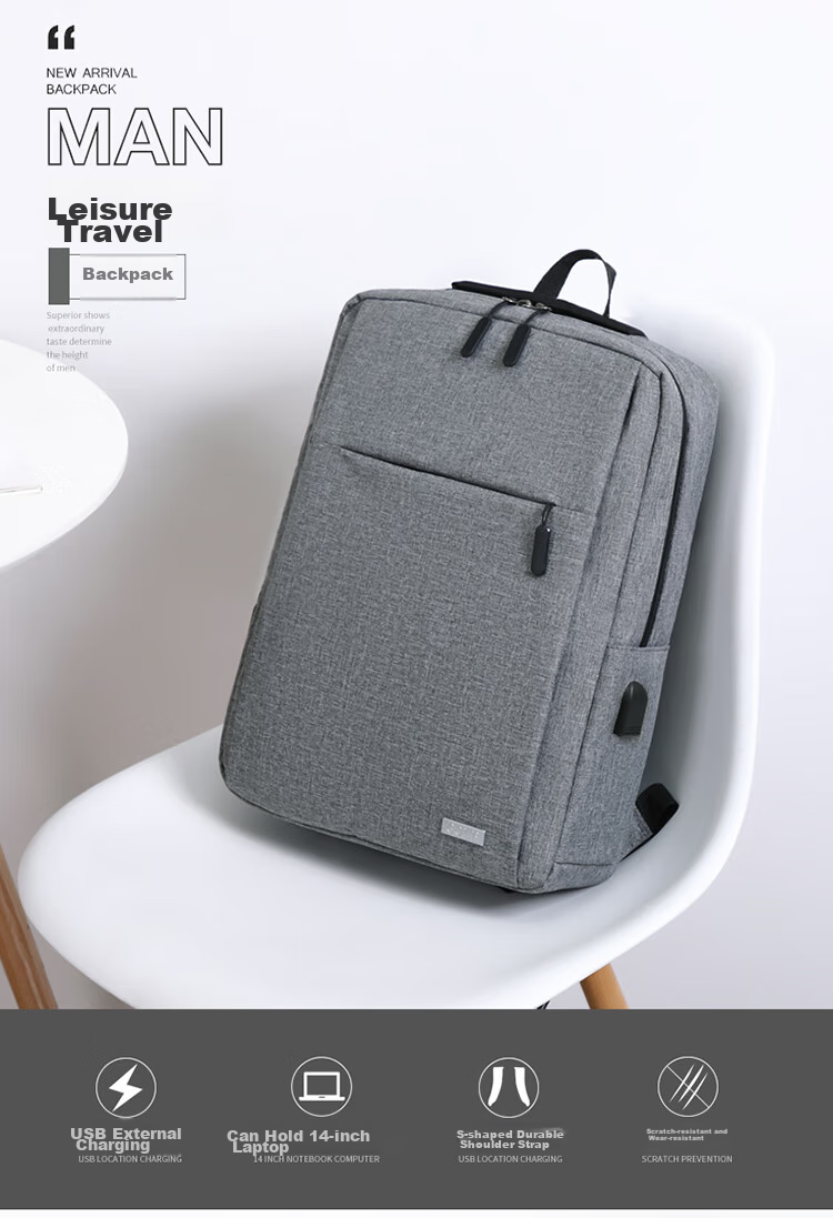 GOLF Backpack for Men, Korean-Style Backpack, 14-Inch Laptop Bag, Business Backpack for Men And Women, Casual Travel Bag, Student Schoolbag 1