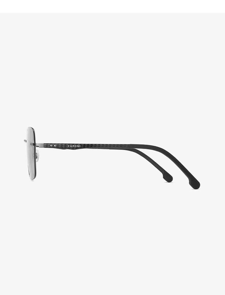 CAPONI Carbon Fiber Photochromic Sunglasses for Men, Polarized Sunglasses for Day And Night Use, Driving-Specific Glasses, UV Protectio 14