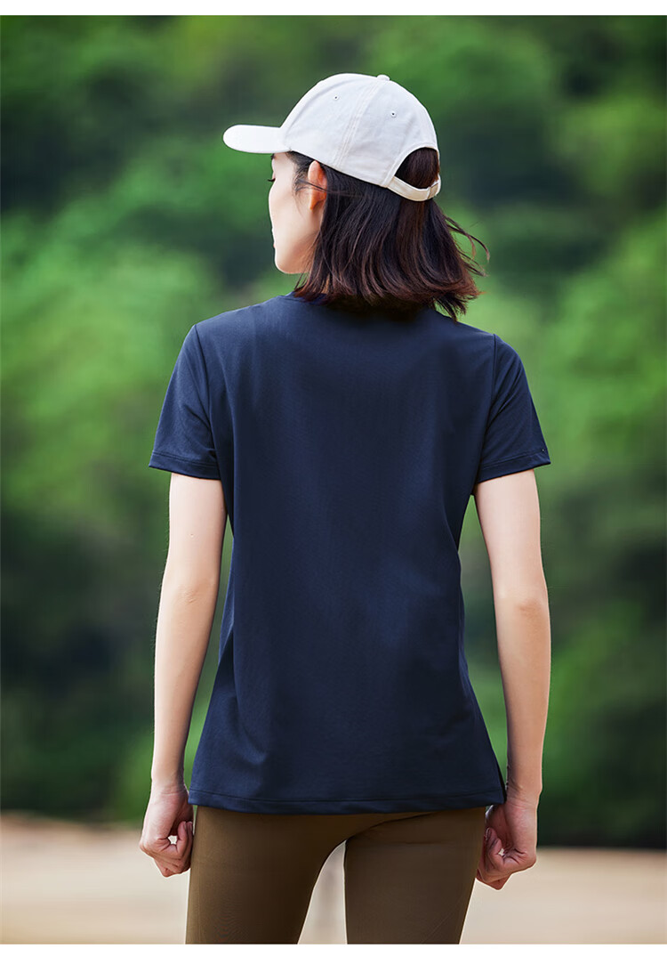 Pioneer Camp Quick-Dry Women's Round Neck T-Shirt, Lightweight Summer Undershirt, Breathable Outdoor Hiking Sports Top, White, M 14