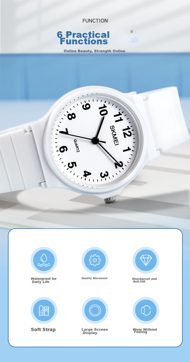 Skmei Student Children's Watch for Middle And High School Students, Teenagers, Silent Pointer, Civil Service Exam Watch, Quartz Birthday Gift 1419 3
