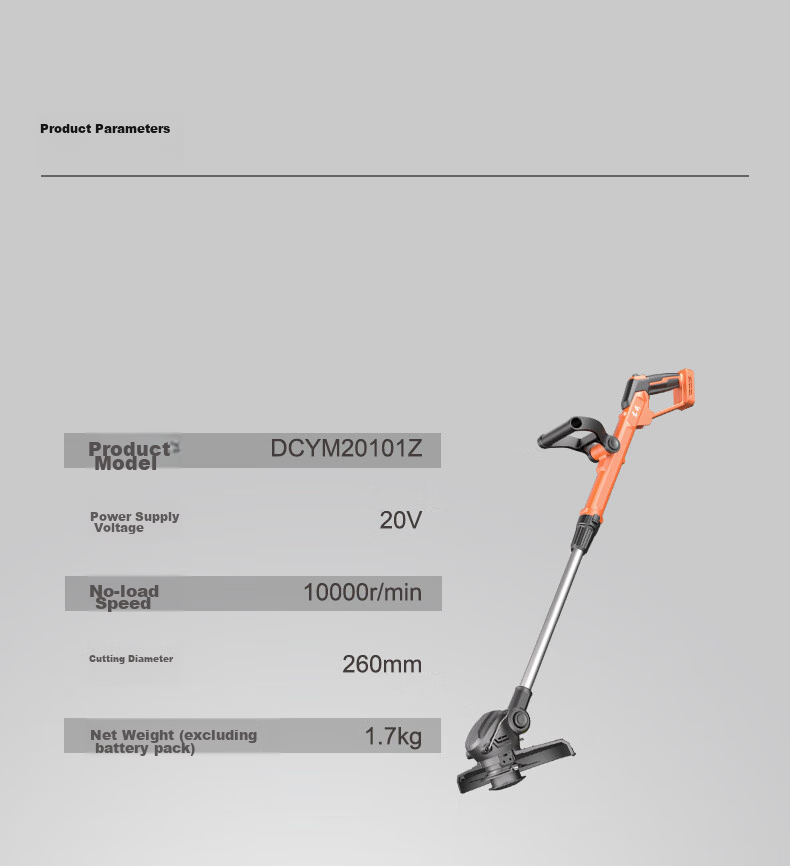 Dongcheng Electric Lawn Mower, DCYM20101 Bare Tool, Small Household Grass Trimmer, Weed Cutter, Grass Shredder 15