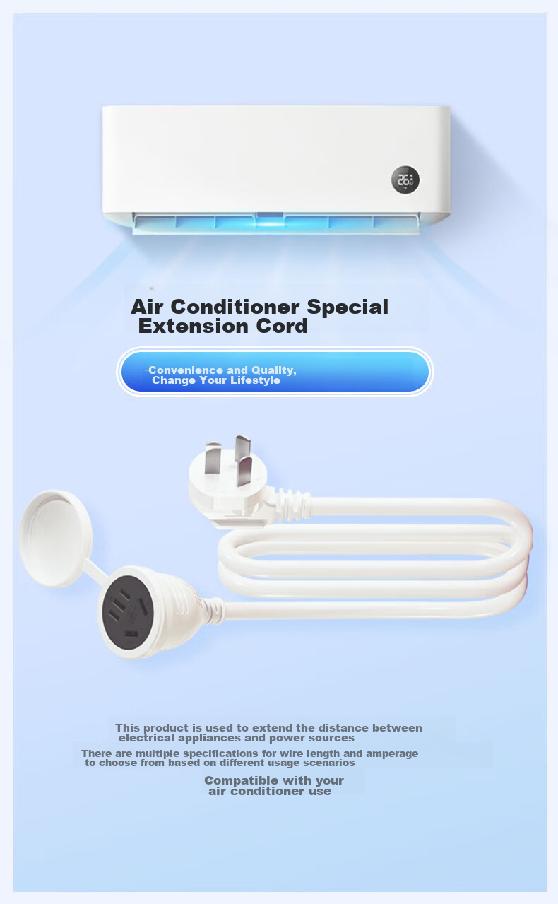 Kyfen Frostproof Waterproof Socket Energy-saving Integrated Core Child Protection 10A to 10A 2m Australian Standard Extension Cord 3
