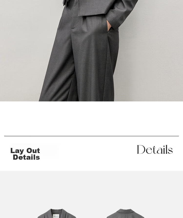 Sentubila Professional Interview Suit Set for Women, Spring And Autumn Style, Formal Wear, High-End Small Suit Outfit, Complete Set, Gray, S 20