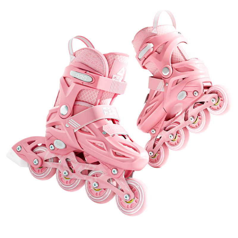 PEAK Roller Skates, Children's Inline Skates, Complete Set for Boys And Girls, Birthday Gift [Suitable for Primary And Secondary School Roller Skating Classes], Pink, Size L