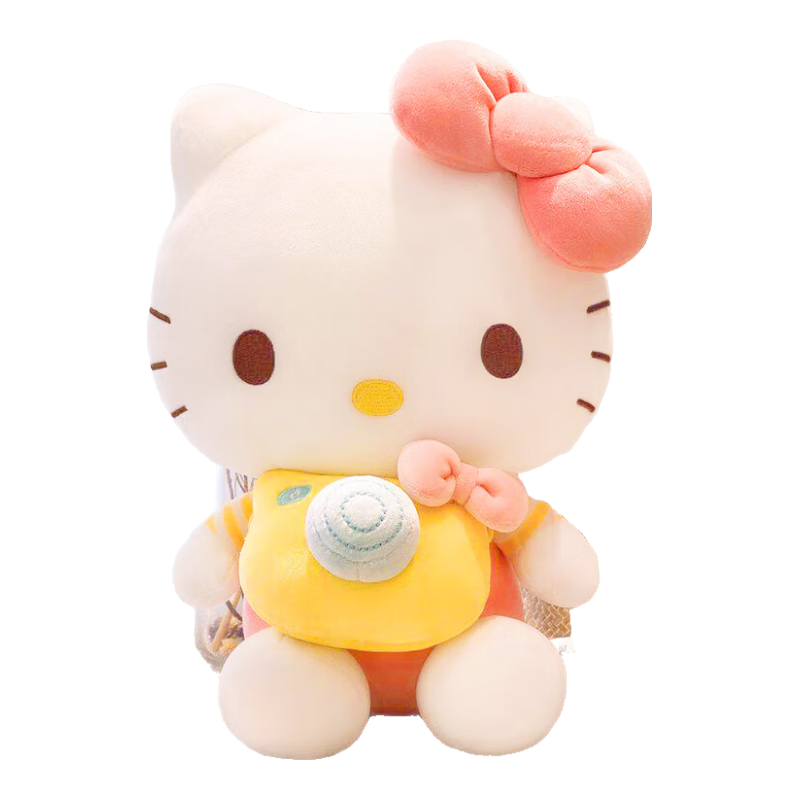 Hello Kitty Sanrio Plush Toy Doll Stuffed Animal Pillow Decoration Birthday Gift for Girls, Cat Cat Figurine