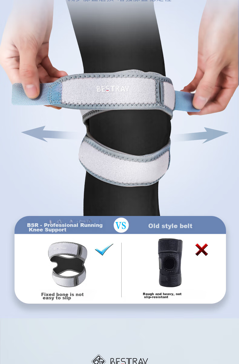 Bestray Patellar Strap Knee Brace, Professional Grade, for Men And Women, Sports Knee Support, Badminton Running Ice Knee Strap, Joint Protection Band 4