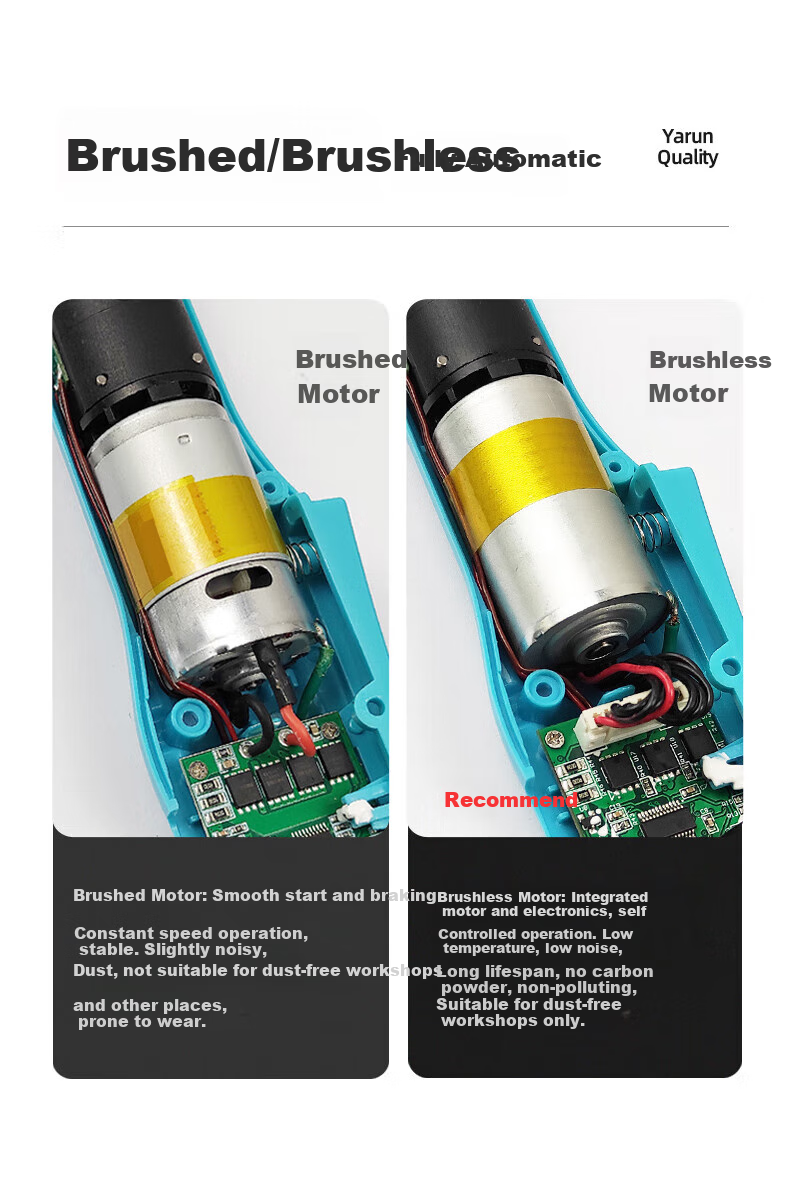 Yarun Brushless Fully Automatic Electric Screwdriver, Adjustable Low Torque Industrial-Grade Electric Screwdriver YSDP-15L 3