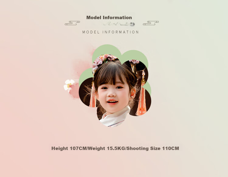 Menghu Zhienyi Hanfu Girls' Dress, Spring And Autumn 2026 Qipao, Two-Piece Set for Girls' Outfit, Ancient Costume Performance Wear, Pink, Size 100 11