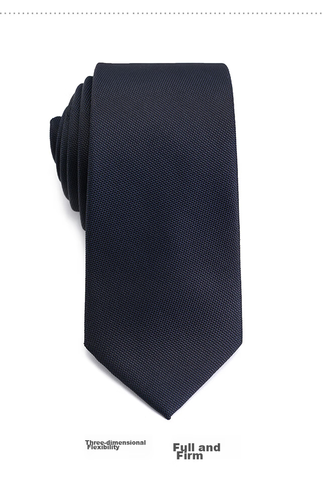 NORTHROP MARTIN High-Quality Necktie for Men, Business Suit, Groom's Wedding Tie, Hand-Tied, Campus Style, Black And Blue, Gift for Middle School Students 10