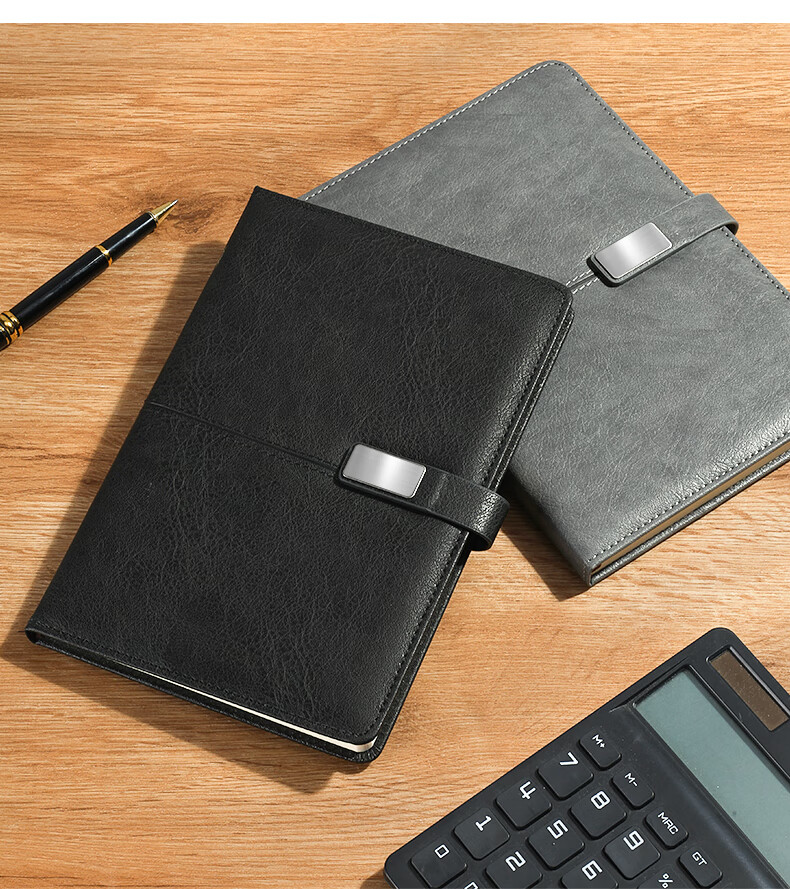 SHEN SHI A5 Business Notebook with Magnetic Clasp, Office And Student Stationery, Diary, Draft Book, Journal, Customizable, 100 Sheets, 25-588 Brown-Red, 1 Book 14