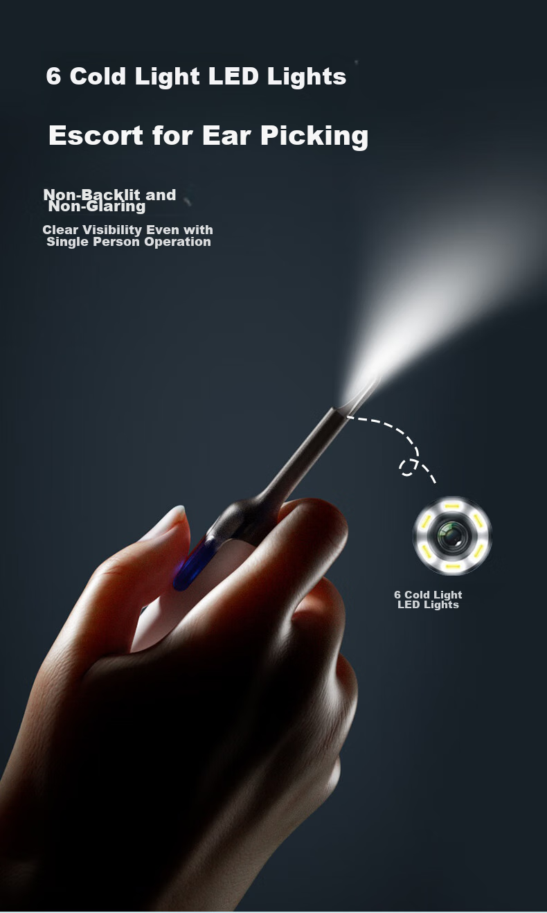 Bebird Visual Ear Pick, Ear Cleaning Stick, Hummingbird Ear Cleaner Tool, High-Definition Endoscope, Luminous Ear Spoon, X3+ 6