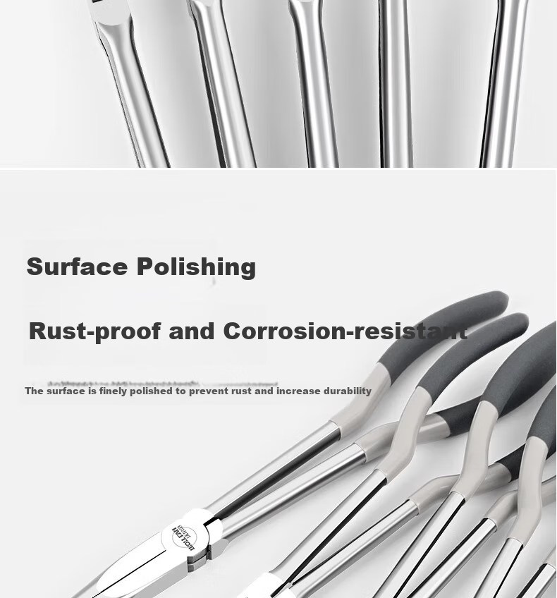 Woerfan Extended Needle-Nose Pliers, Long-Jaw Pliers, Long-Nose Pliers, 11-Inch 16-Inch Industrial-Grade Extra-Long Needle-Nose Grips, O-Shaped Pliers 7