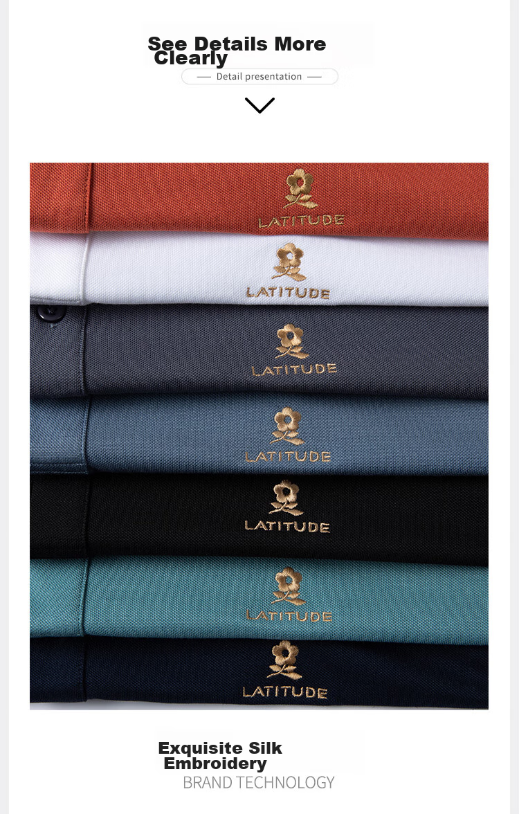 MONTAGUT Summer Men's Polo Shirt with Mulberry Silk, Business Embroidery Casual T-Shirt, White, XL 38