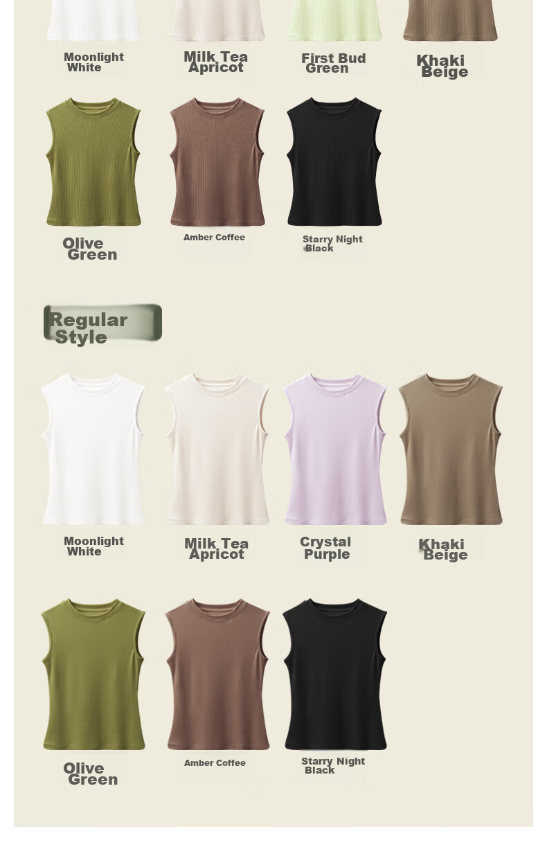 MONTAGUT Modal Cotton Tank Top for Women, Suit Inner Wear Camisole Bra, Wide Shoulder Sleeveless Top, Ribbed Thin Undershirt for Summer 20