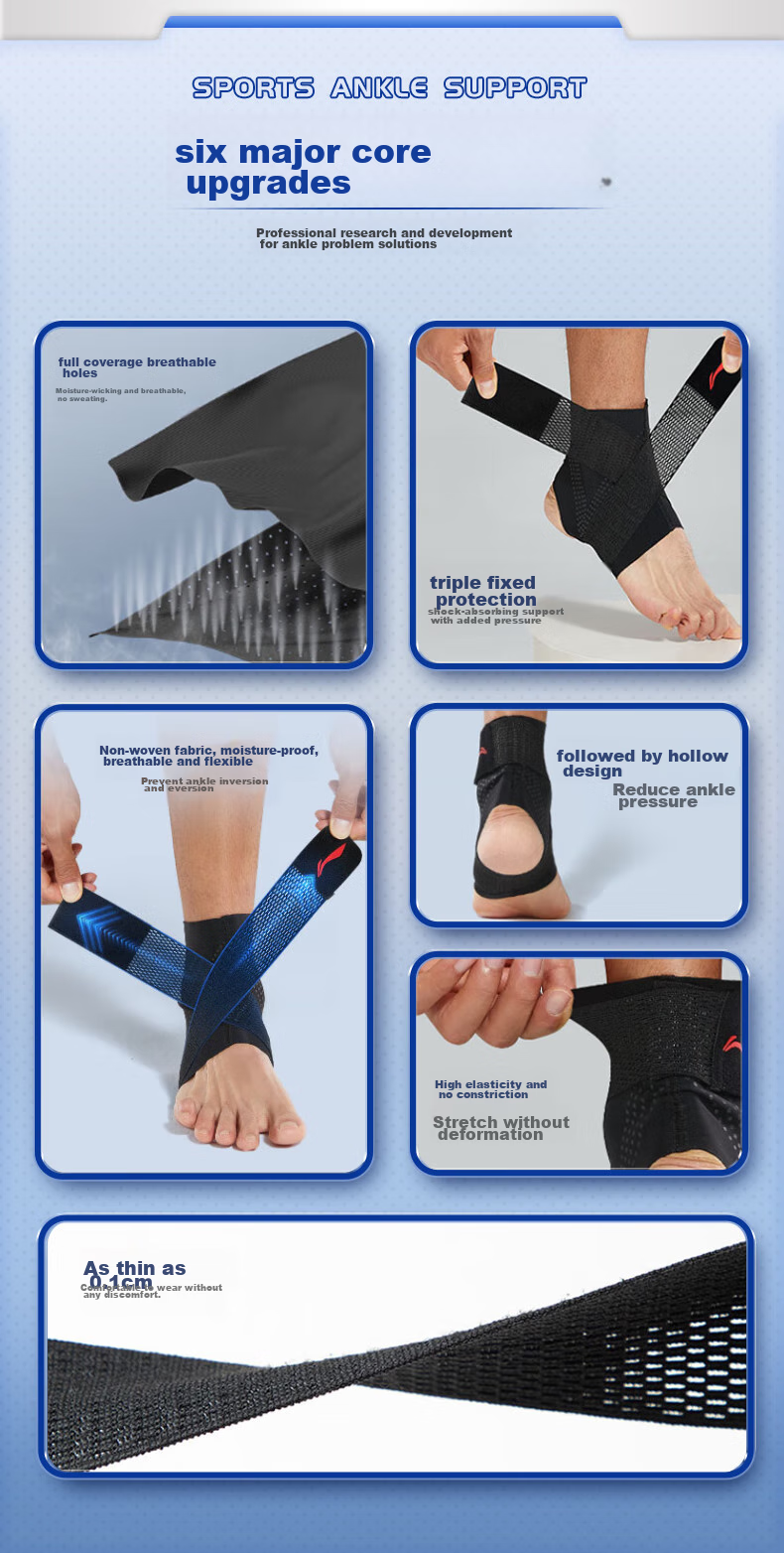 Li-Ning Ankle Brace, Foot Protector, Ankle Guard, Anti-Sprain Recovery Sleeve, Basketball Sports Ankle Joint Fixation Brace 3