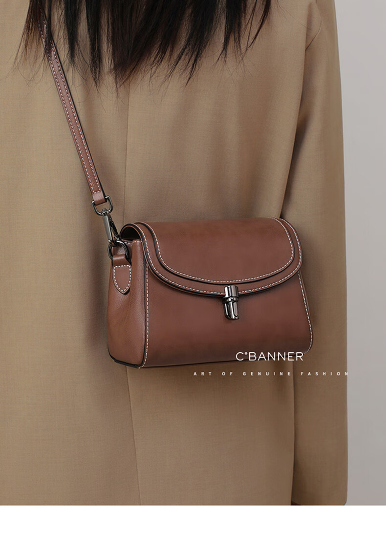 C.BANNER Leather Handbag, Women's Crossbody Bag, Shoulder Bag, Light Luxury Phone Purse, Commuter Brand, Birthday Gift for Girlfriend on May 20 1