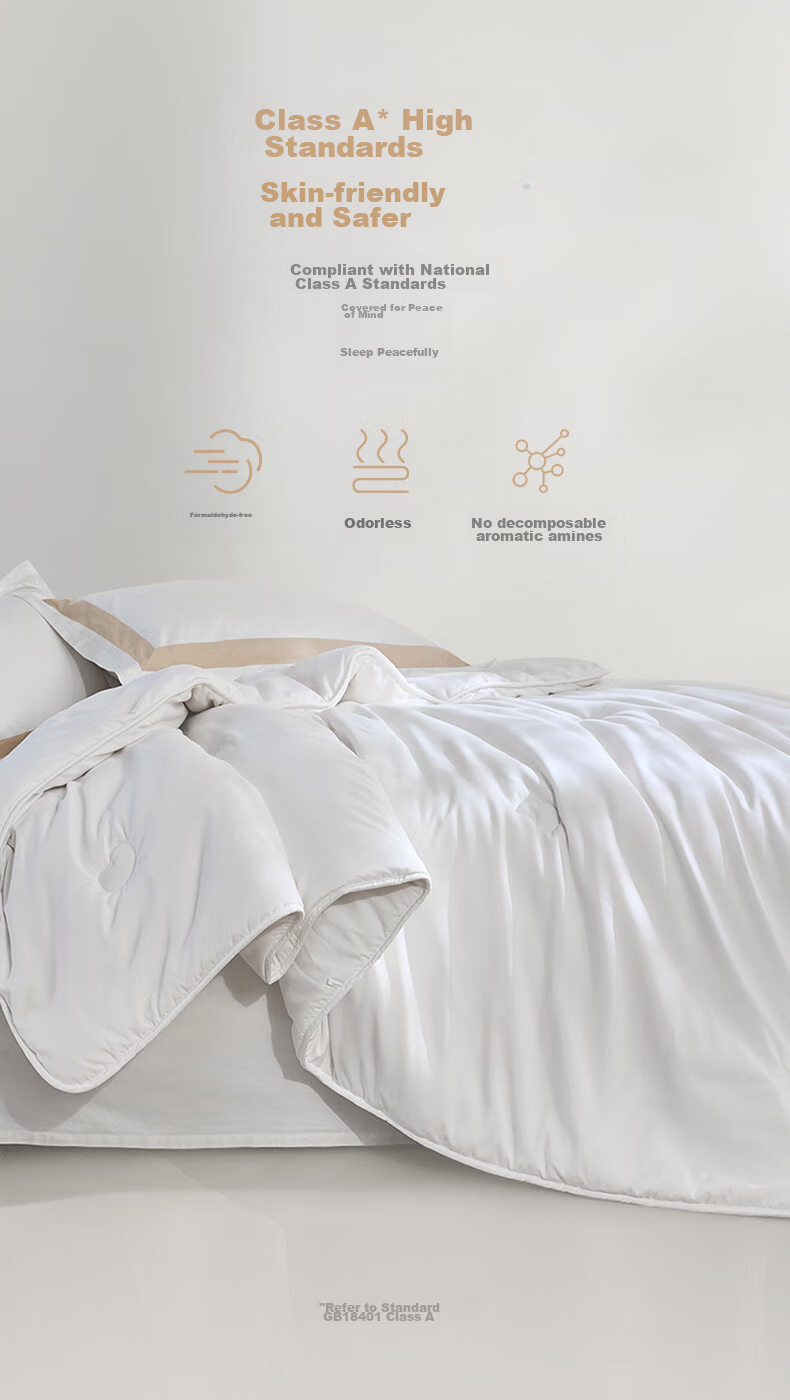LUOLAI Home Textiles Quilt Duvet Insert, 60% Soy Protein Fiber, for Spring Autumn Winter Warmth, Net Weight 5.8 Ji 5
