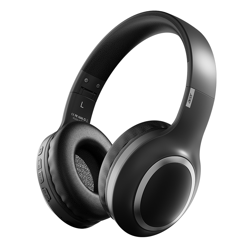 Acer OHR300PRO Over-Ear Bluetooth Headphones with ANC Noise Cancellation, Long Battery Life, Suitable for Online Classes, Gaming, Sports, Music, Compatible with Apple 17, Huawei 80, Xiaomi 16, Black