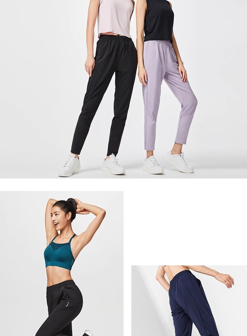 DECATHLON Women's Sports Pants, Quick-Drying, for Running, Training, Fitness, Hiking, Loose-Fitting, Casual, Straight-Leg Trousers, Summer Style, Model Number 5175182 13