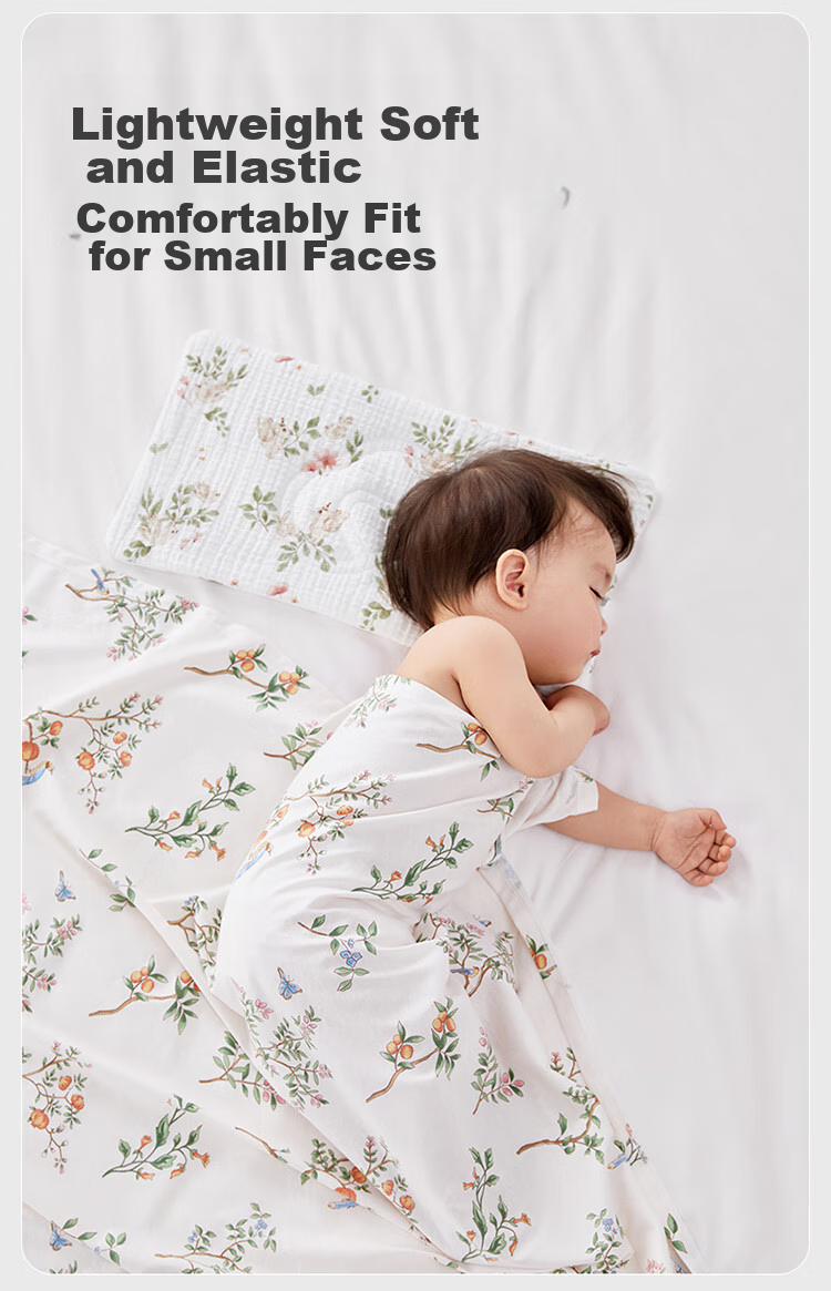PurCotton Kids Pillow Baby Class A Antibacterial Neck Protection Biobased Soft Safe Baby Pillow 8