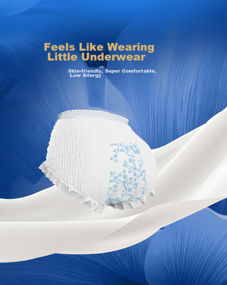 EVENLY Cotton Soft Thin Nighttime Panty-Style Sanitary Napkins L-XL Size 12 Pieces for Menstruation And Pregnant Women Sold by JD 11
