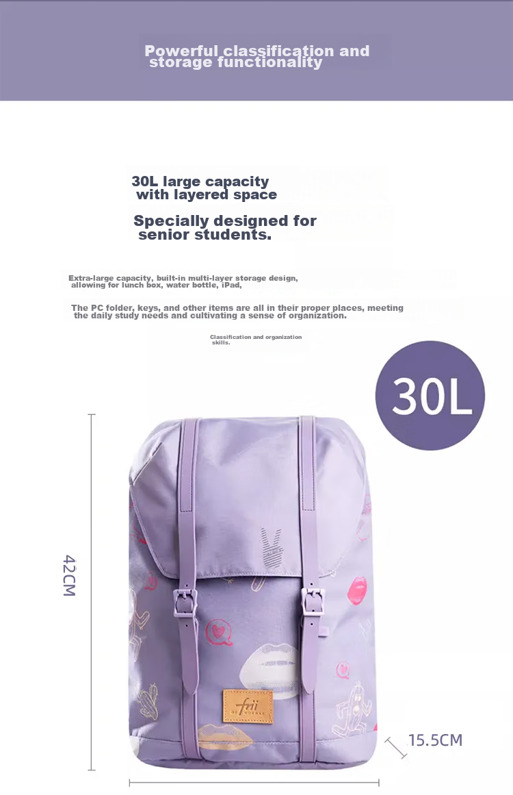 FRII OF NORWAY Schoolbag for Middle And High School Students, Spine-Protecting And Load-Reducing Backpack for Grades 3-6, Large Capacity Backpack, Norwegian Gift, Men's Black 13