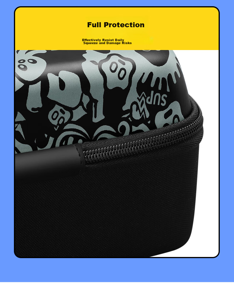 BUBM Switch Storage Case, NS Game Console Protective Cover, OLED Large Capacity Storage Box, Lite Charging Dock, Controller Strap Storage, Includes Joy-Con Caps, Splatoo 15