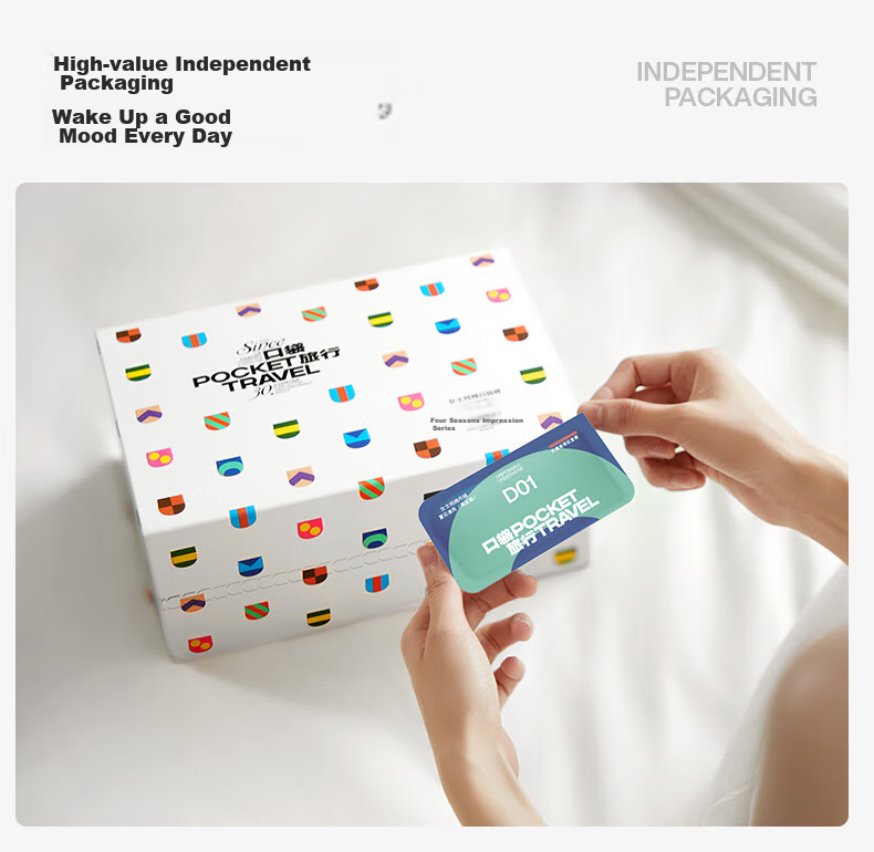 Koudailvxing 30 Disposable Women's Underwear, Pure Cotton, Sterile, Daily Disposable Panties, Travel-Friendly, Portable Underwear, Size M [45-50kg] 3