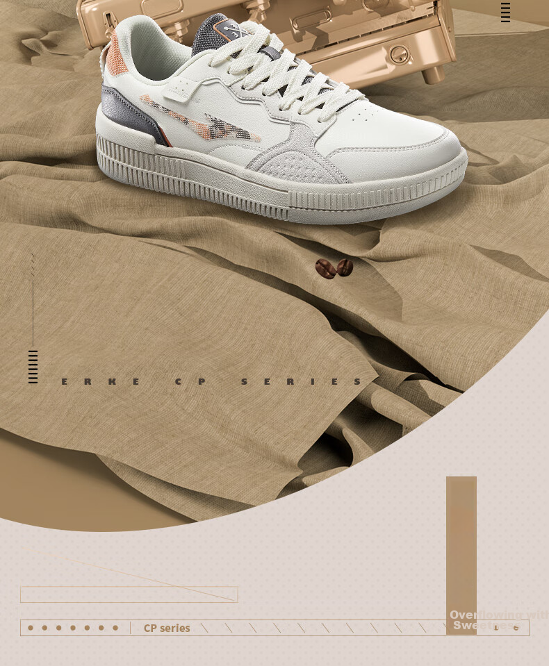 ERKE Men's Sneakers 2026 New Lightweight Height-Increasing Durable Trendy Casual Sports Shoes | Battery Panda Lite6 2
