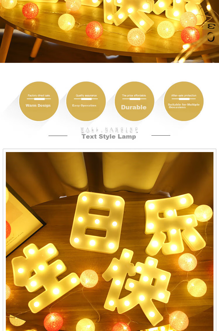 Duomeiyi Birthday Decoration Scene, Romantic Surprise Birthday Decorations, LED String Lights, Balloons, Table Decorations, Props, Night Lights, Happy Birthday 6