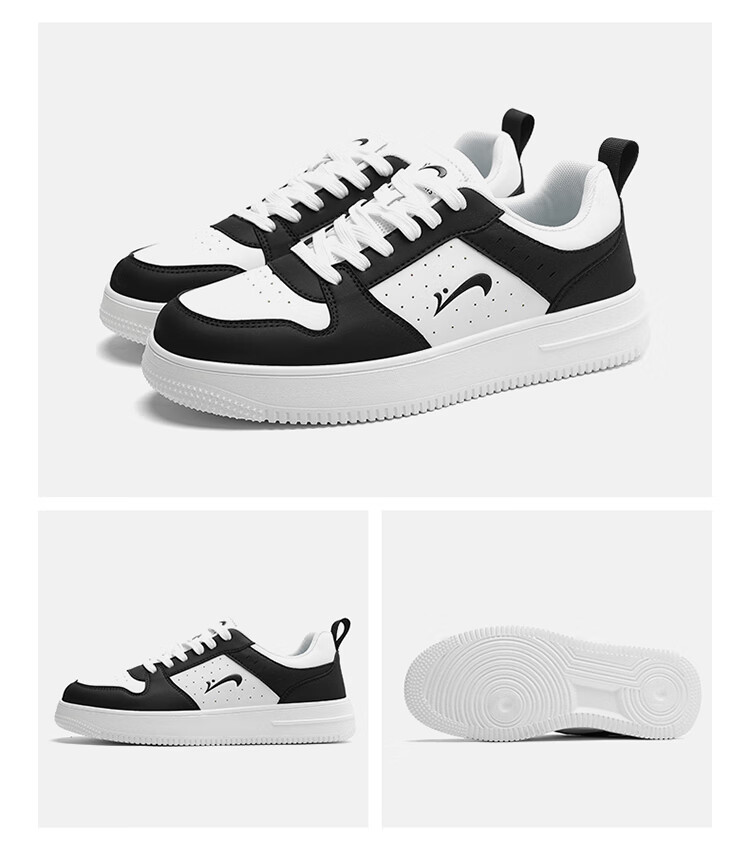 Guirenniao Men's Casual Sneakers New Couple's Thick-Soled Sports Shoes White/Red Size 41 59