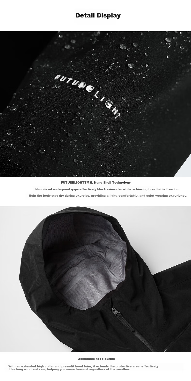 The North Face Men's Outdoor Windproof And Water-Resistant Single-Layer Hard Shell Jacket 8AP0 JK3 S 3