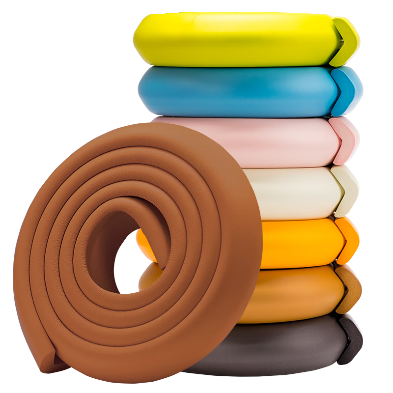 Babyprints Child Safety Edge Guards, Baby Furniture Corner Protectors, Anti-Collision Wall Edge Protectors, 6 Meters, Wood Color