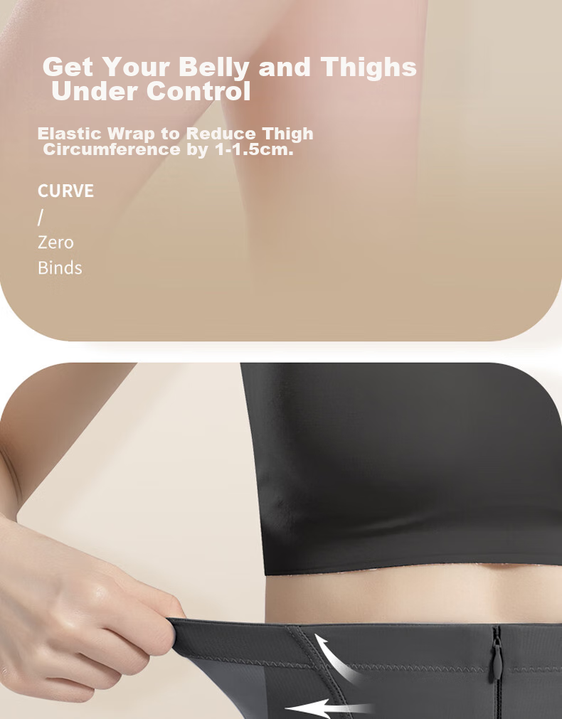 Bejirog Summer Thin Tummy Control Pants, High-Waisted Shaping And Butt-Lifting Underwear for Women, Postpartum Waist Slimming Safety Shorts 4